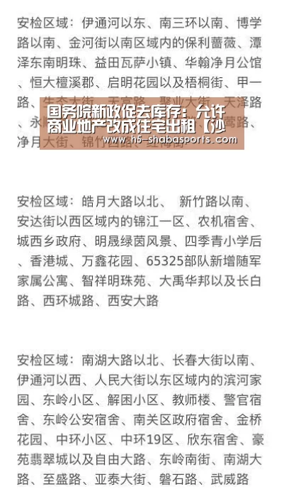 国务院新政促去库存:允许商业地产改成住宅出租【沙巴体育入口】(图1) 沙巴足球